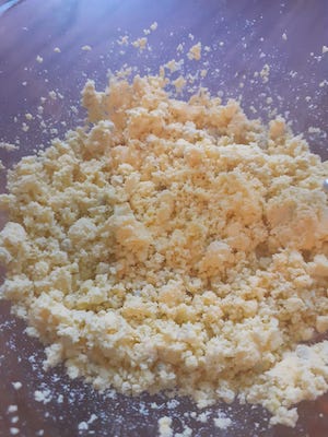 Gema de ovo de mimosa