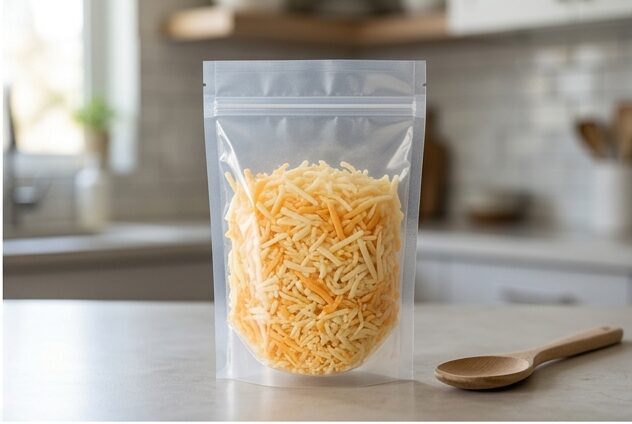 Saco de queijo ralado
