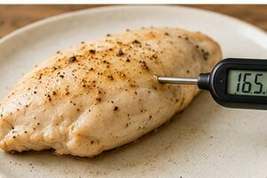 peito de frango com cozimento em temperatura