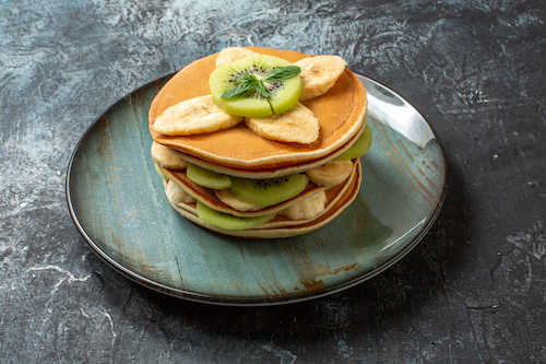 Receita para panquecas de banana
