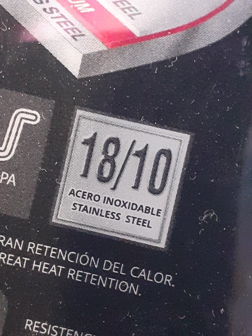 aço inoxidável certificado de qualidade alimentar