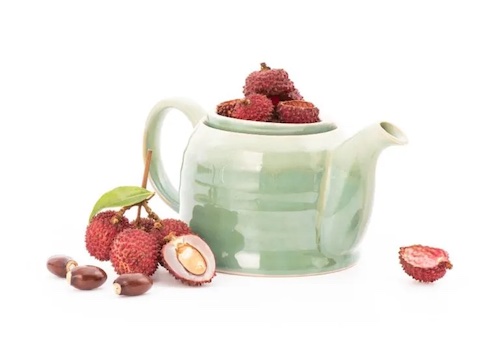Qual é o sabor do chá de lichia?